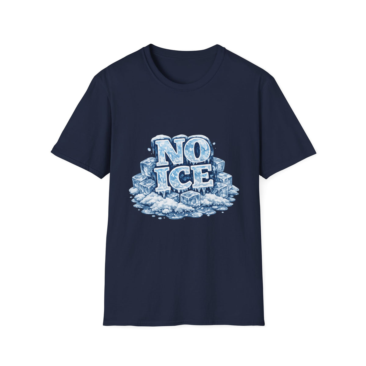 No ICE Graphic T-Shirt — Icy Block Letter Tee