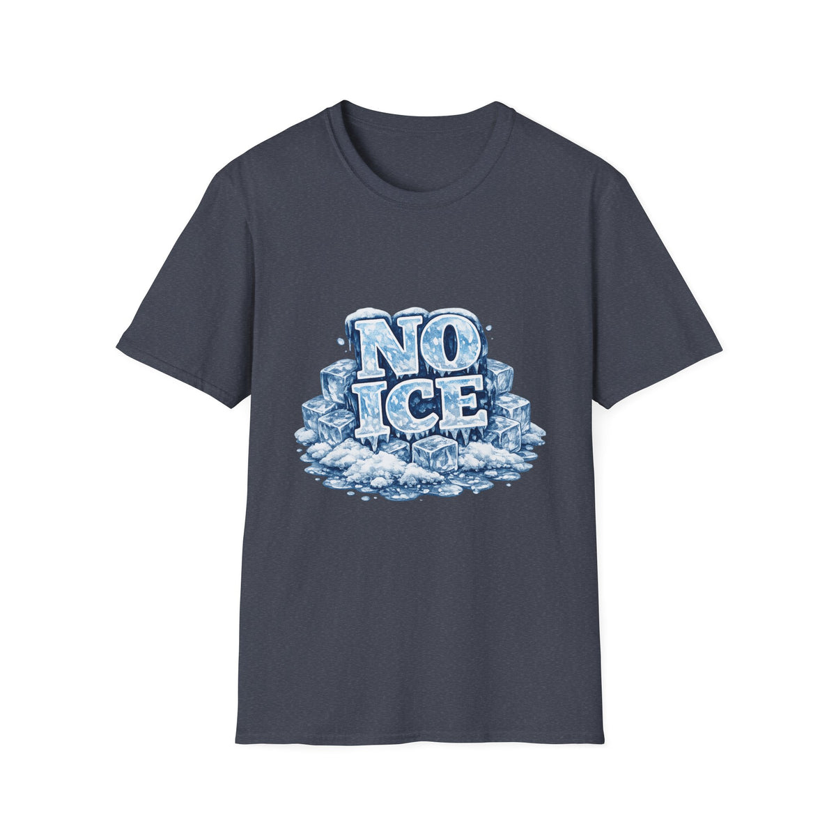 No ICE Graphic T-Shirt — Icy Block Letter Tee