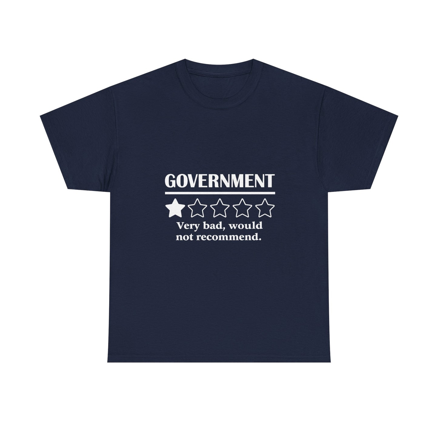 Government 1 of 5 Stars Would Not Recommend