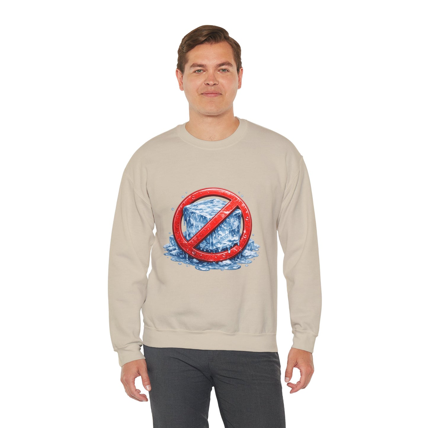 No ICE Crewneck Sweatshirt – Anti-Ice Graphic Pullover