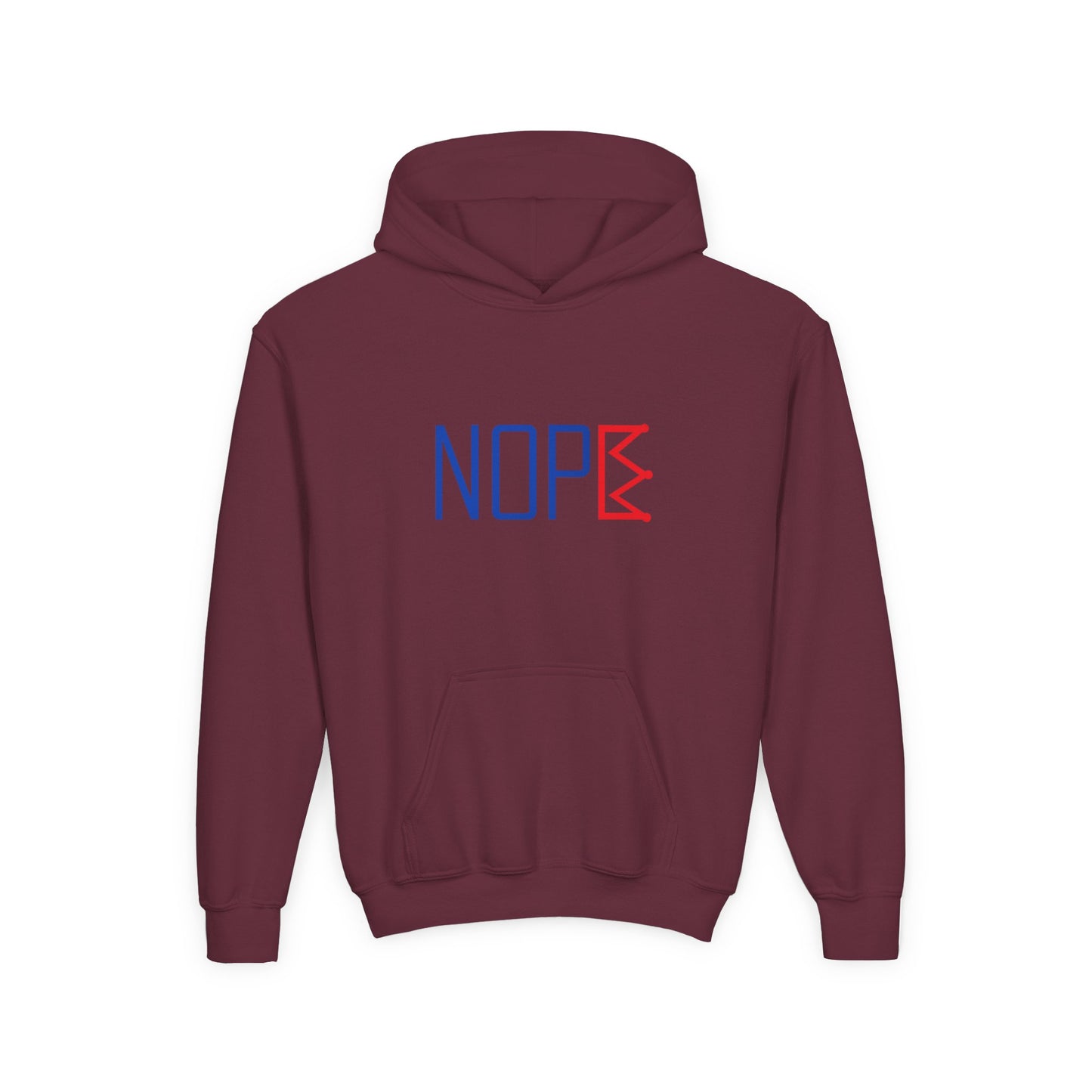 NOPE Crown Youth Hoodie – Born to Question