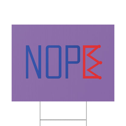 Light Purple NOPE Crown Yard Sign – Defy the Throne