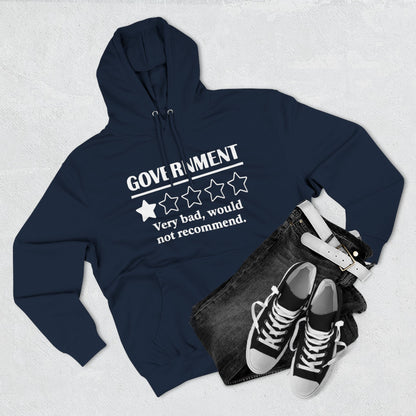 Fleece Hoodie with 1/5 Stars Would Not Recommend Design