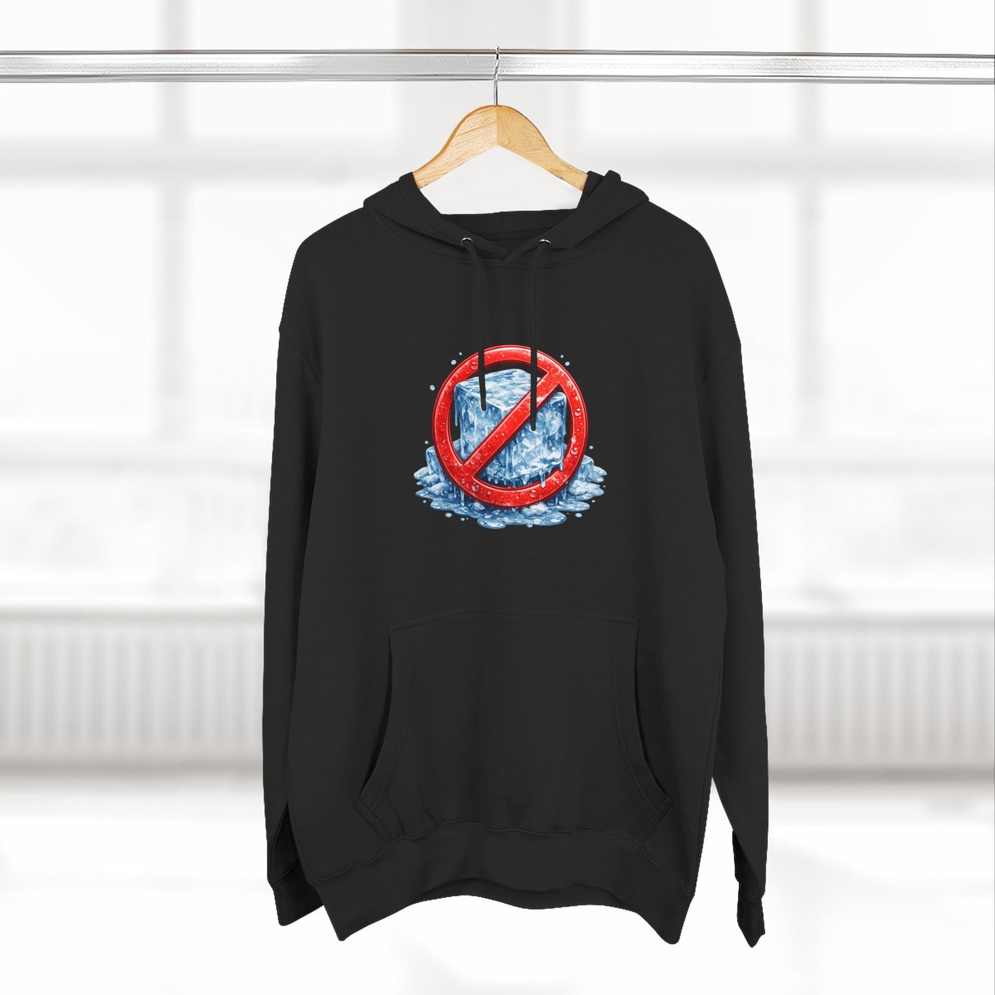 No ICE Hoodie — Anti-Ice Graphic Fleece Pullover