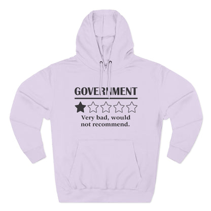 Fleece Hoodie with 1/5 Stars Would Not Recommend Design