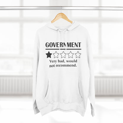 Fleece Hoodie with 1/5 Stars Would Not Recommend Design