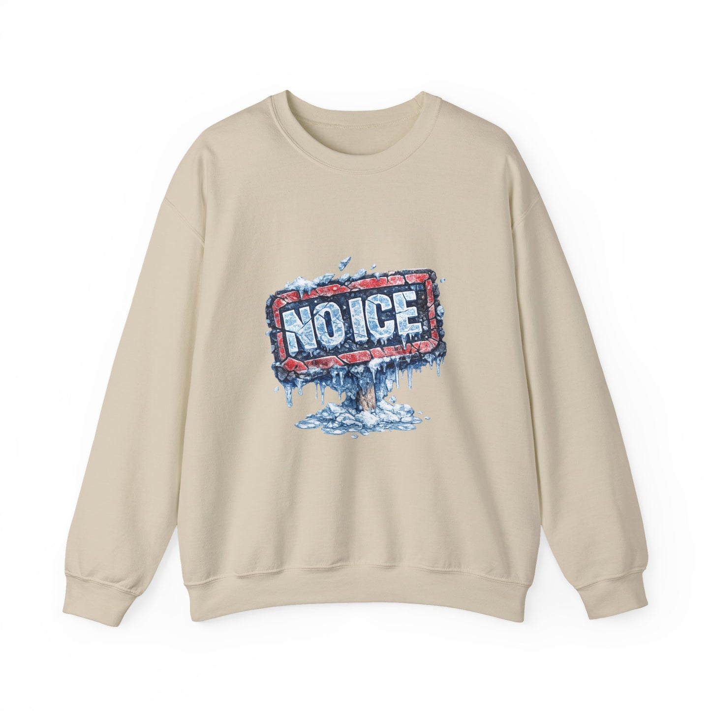 "NO ICE" Icy Graffiti Design Sweatshirt