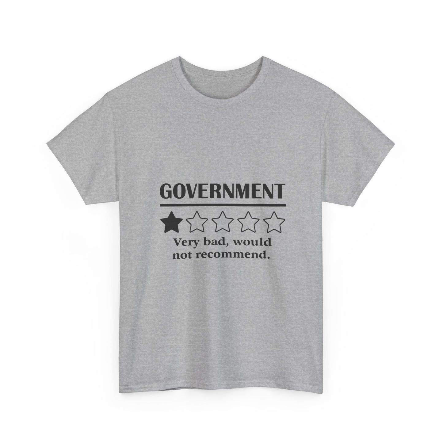 Government 1 of 5 Stars Would Not Recommend