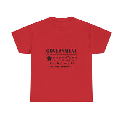 Government 1 of 5 Stars Would Not Recommend