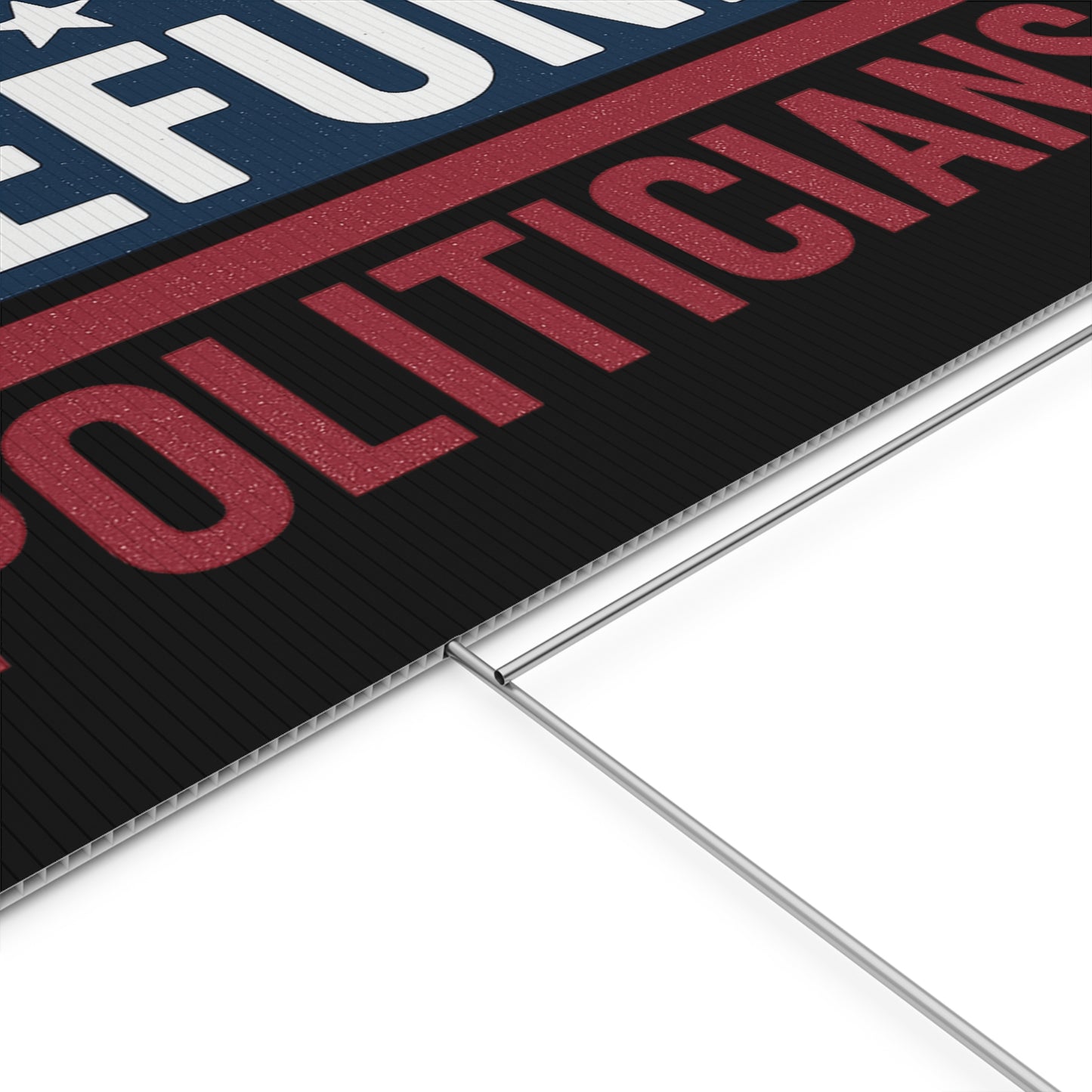 Black Defund Politicians yard sign