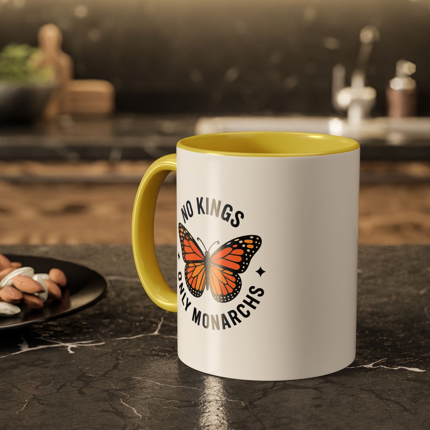 No Kings Only Monarchs Coffee Mug | Unique Gift for Nature Lovers, Personalized Mug for Home or Office, Eco-Friendly Drinkware, Perfect [...]