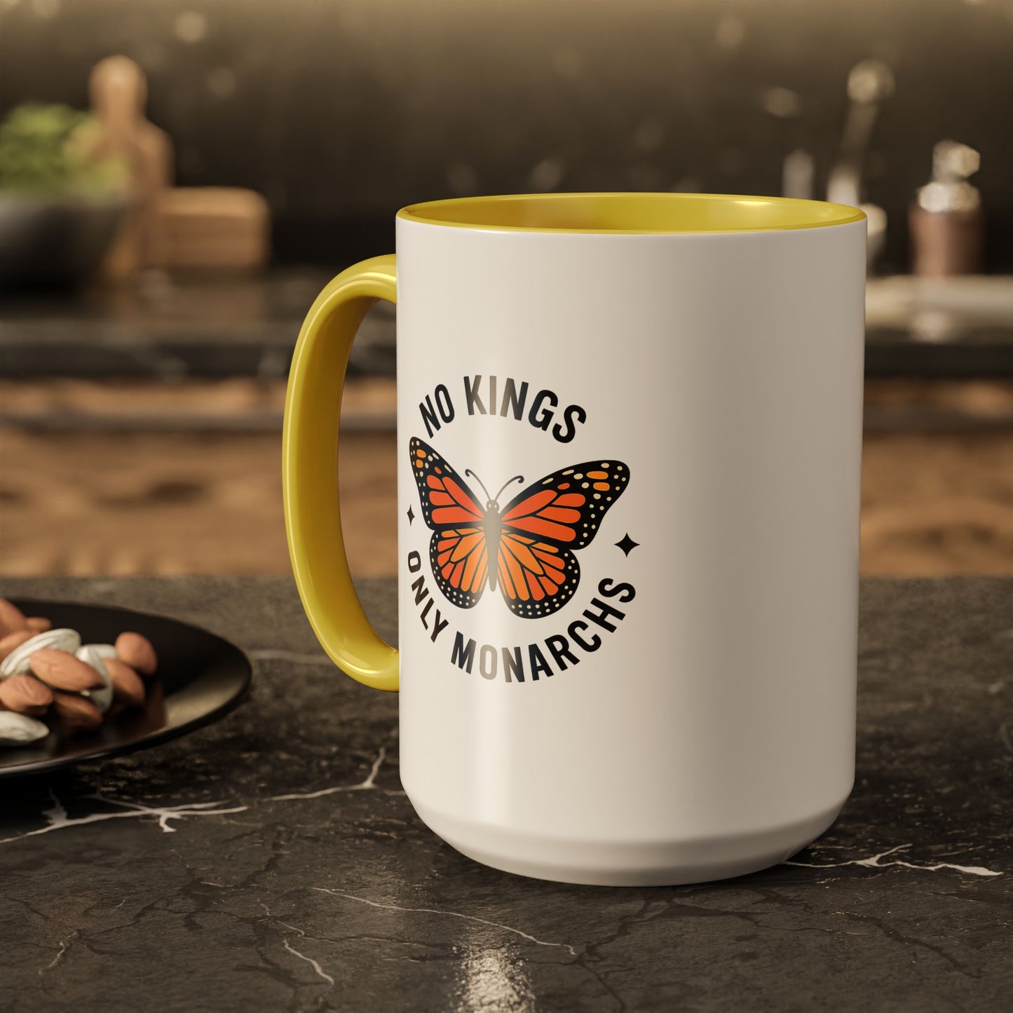 No Kings Only Monarchs Coffee Mug | Unique Gift for Nature Lovers, Personalized Mug for Home or Office, Eco-Friendly Drinkware, Perfect [...]