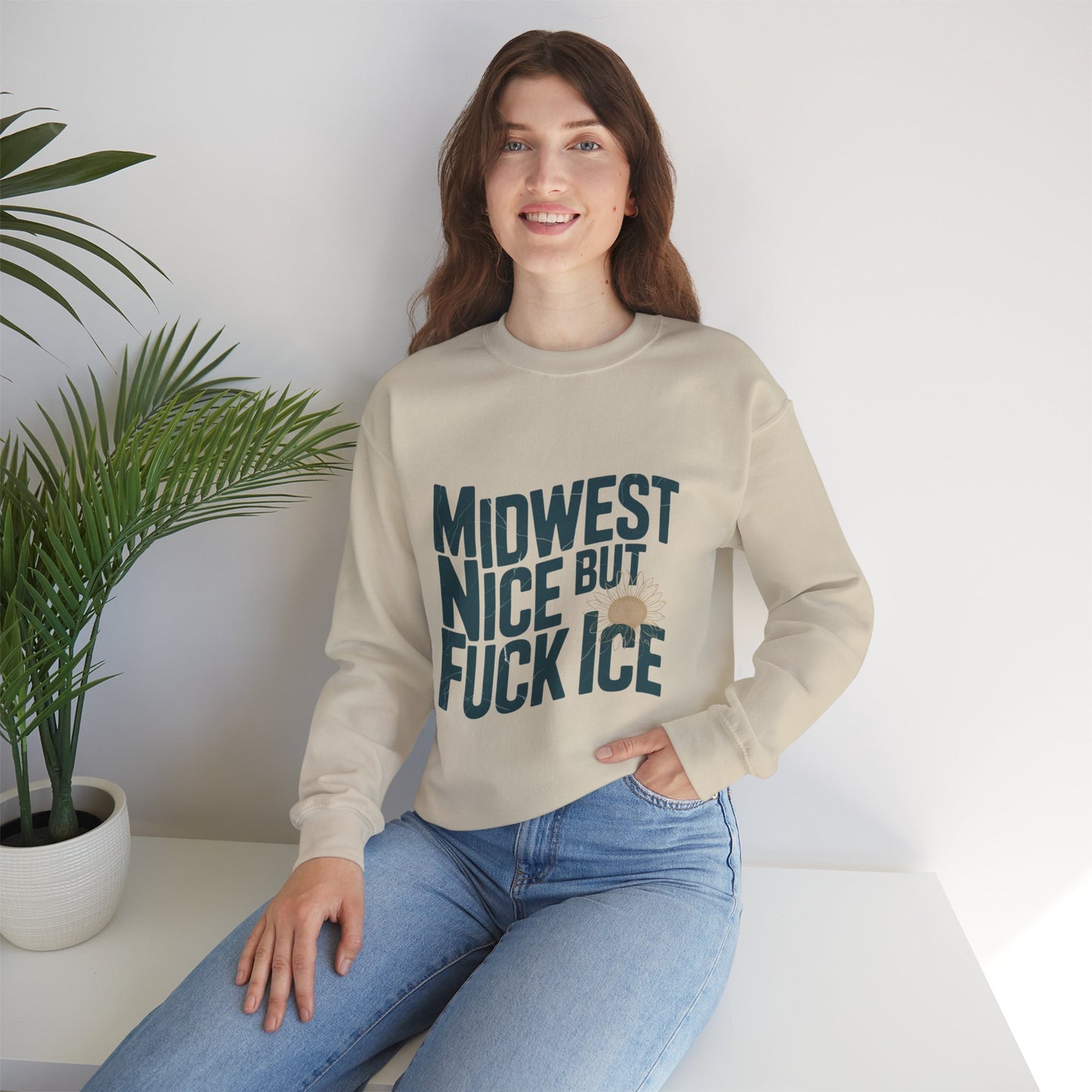 Midwest Nice But Fuck Ice Sweater