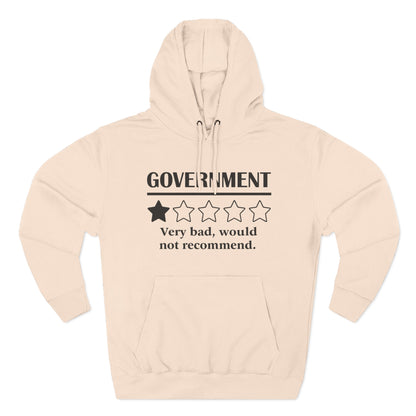 Fleece Hoodie with 1/5 Stars Would Not Recommend Design
