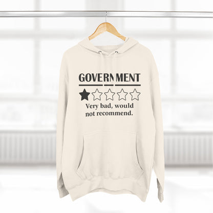 Fleece Hoodie with 1/5 Stars Would Not Recommend Design