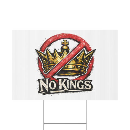 No Kings Yard Sign – Stand for Democracy
