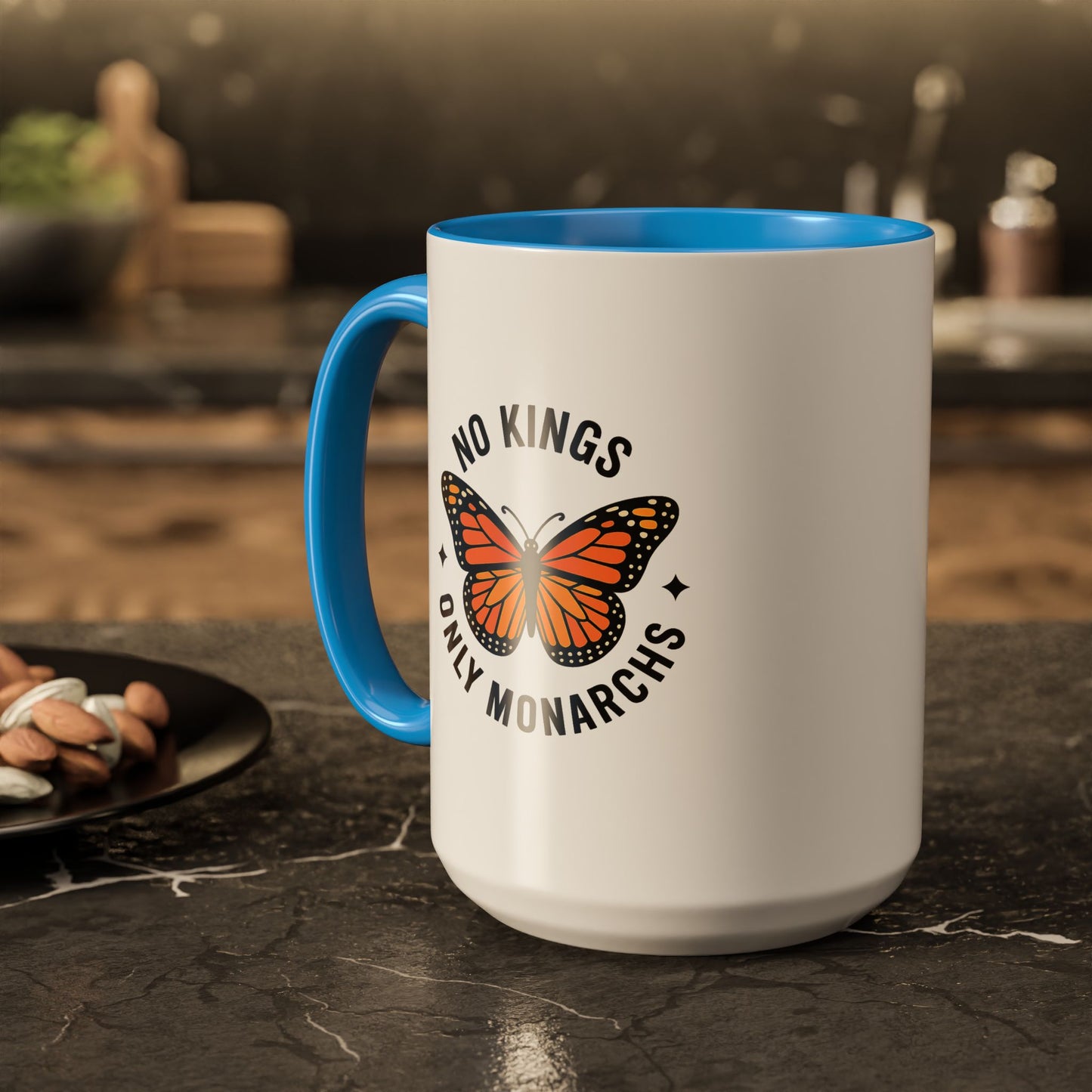 No Kings Only Monarchs Coffee Mug | Unique Gift for Nature Lovers, Personalized Mug for Home or Office, Eco-Friendly Drinkware, Perfect [...]