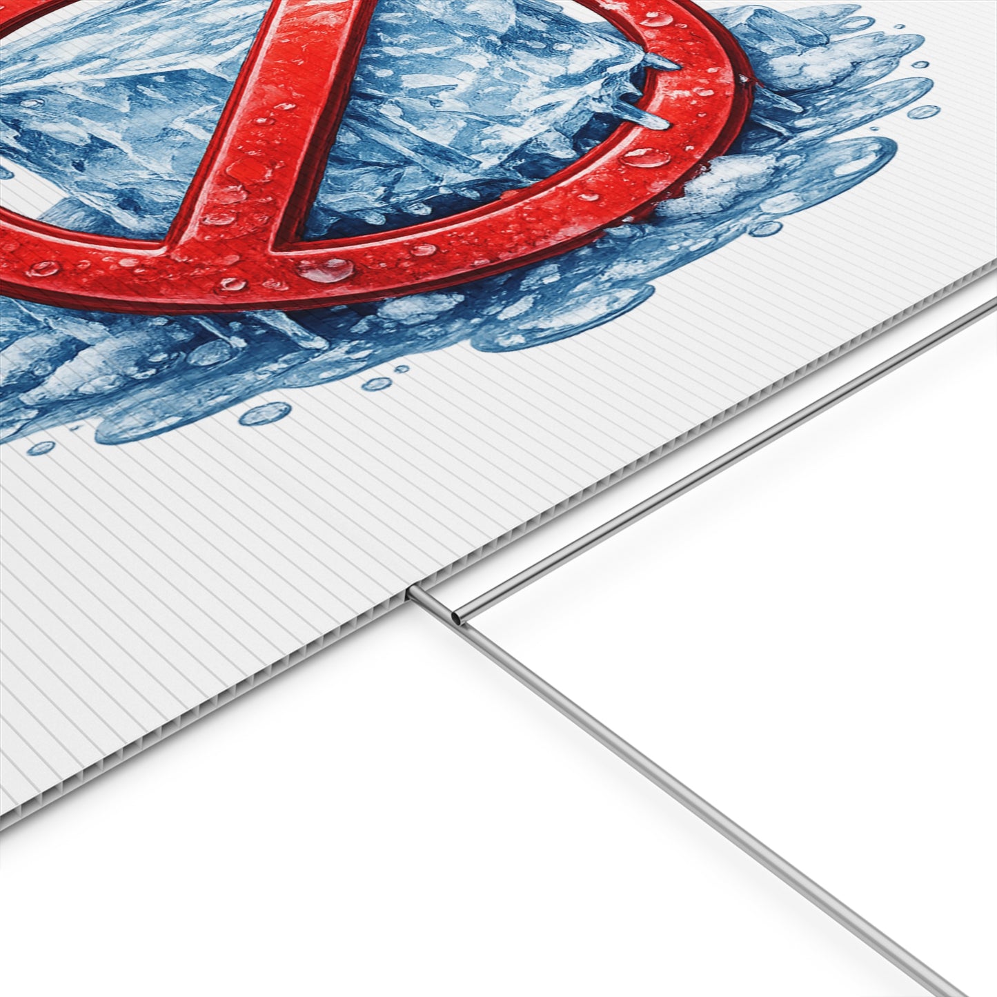 No Ice Yard Sign – Funny Anti-Ice Lawn Sign