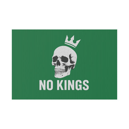 Dark Green Yard Sign - 'No Kings' Design