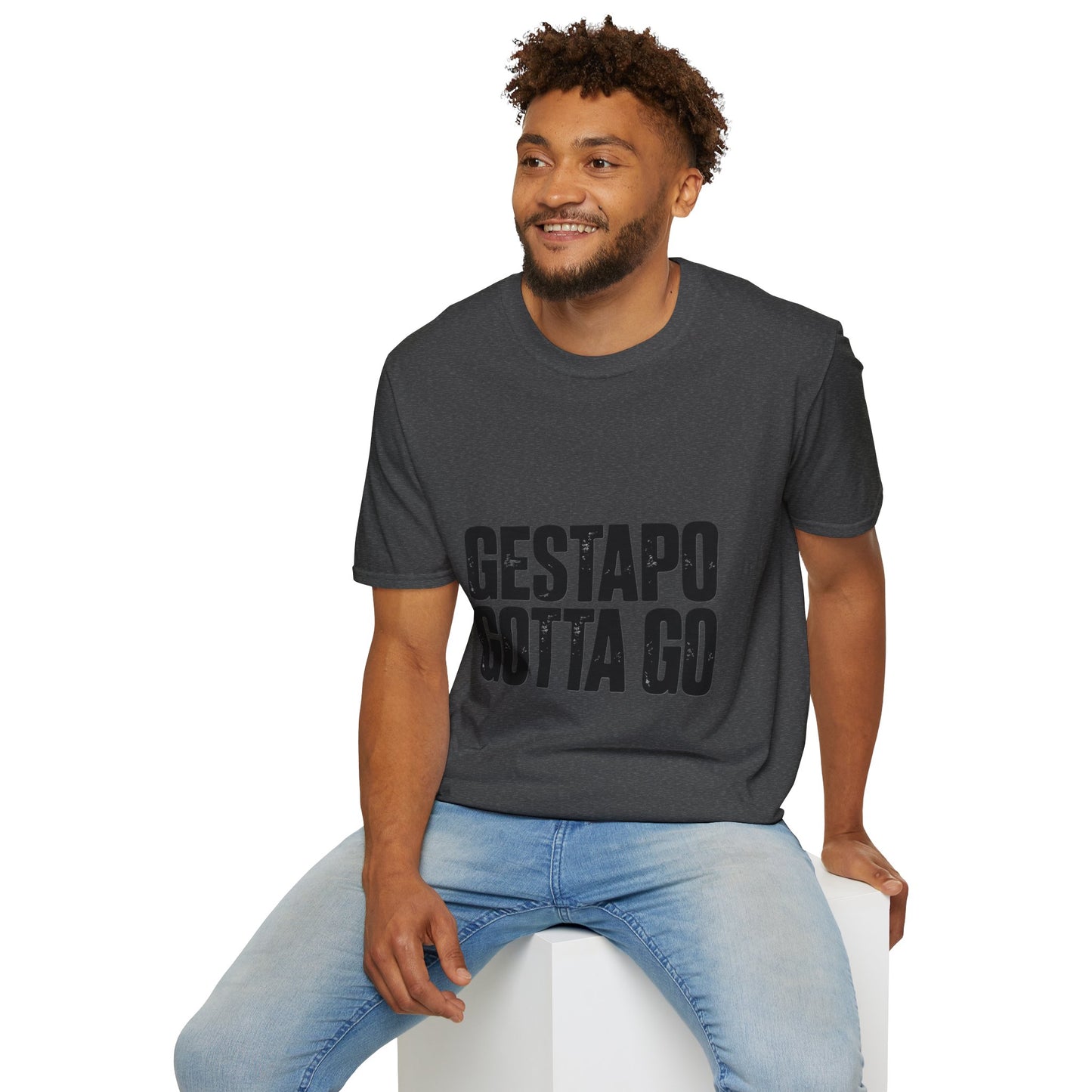 "Gestapo Gotta Go" Protest Slogan Tee