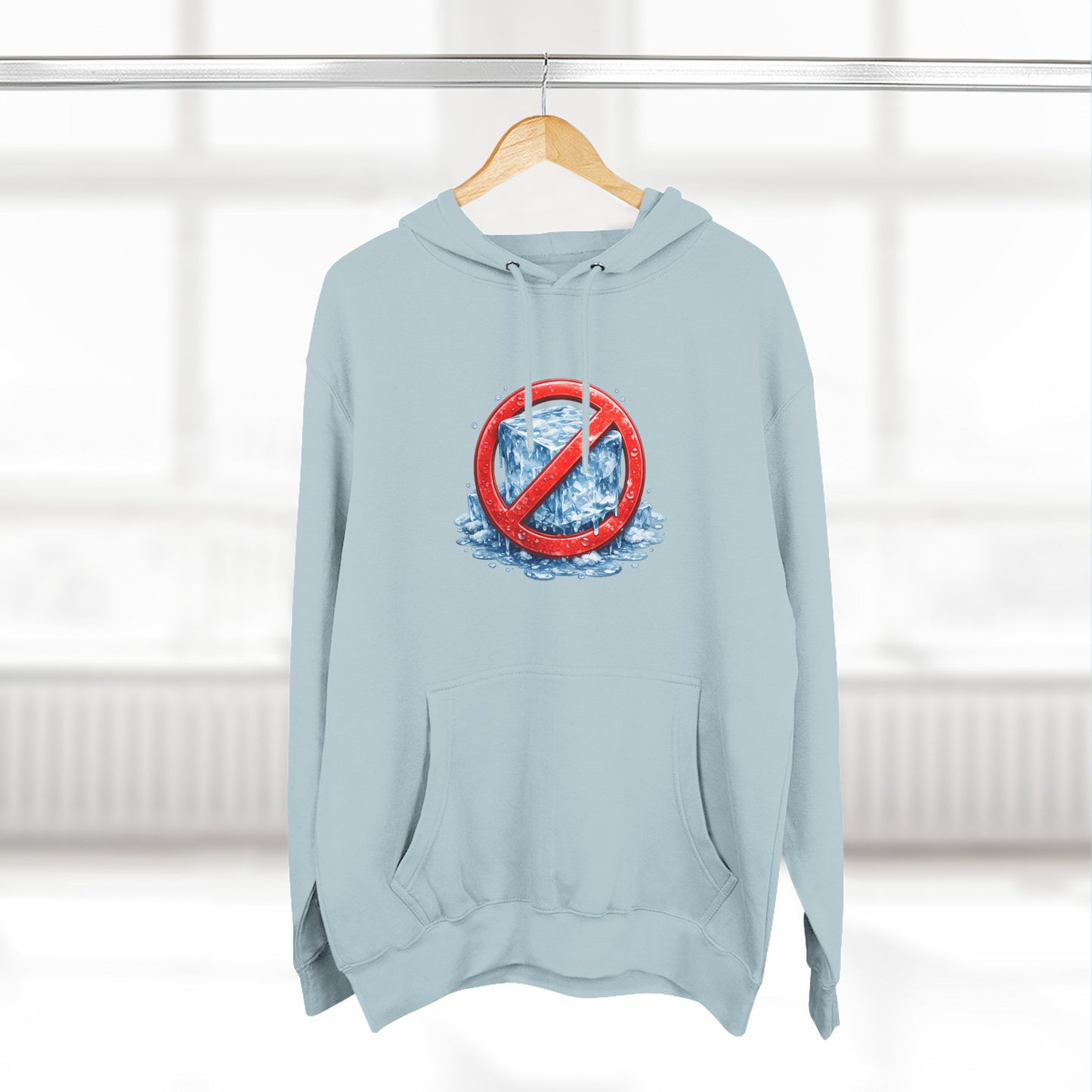 No ICE Hoodie — Anti-Ice Graphic Fleece Pullover