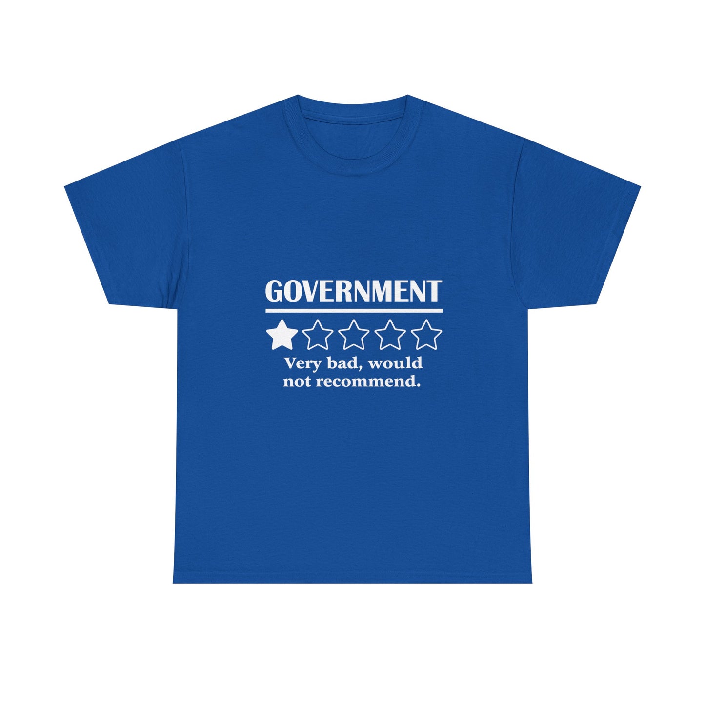 Government 1 of 5 Stars Would Not Recommend