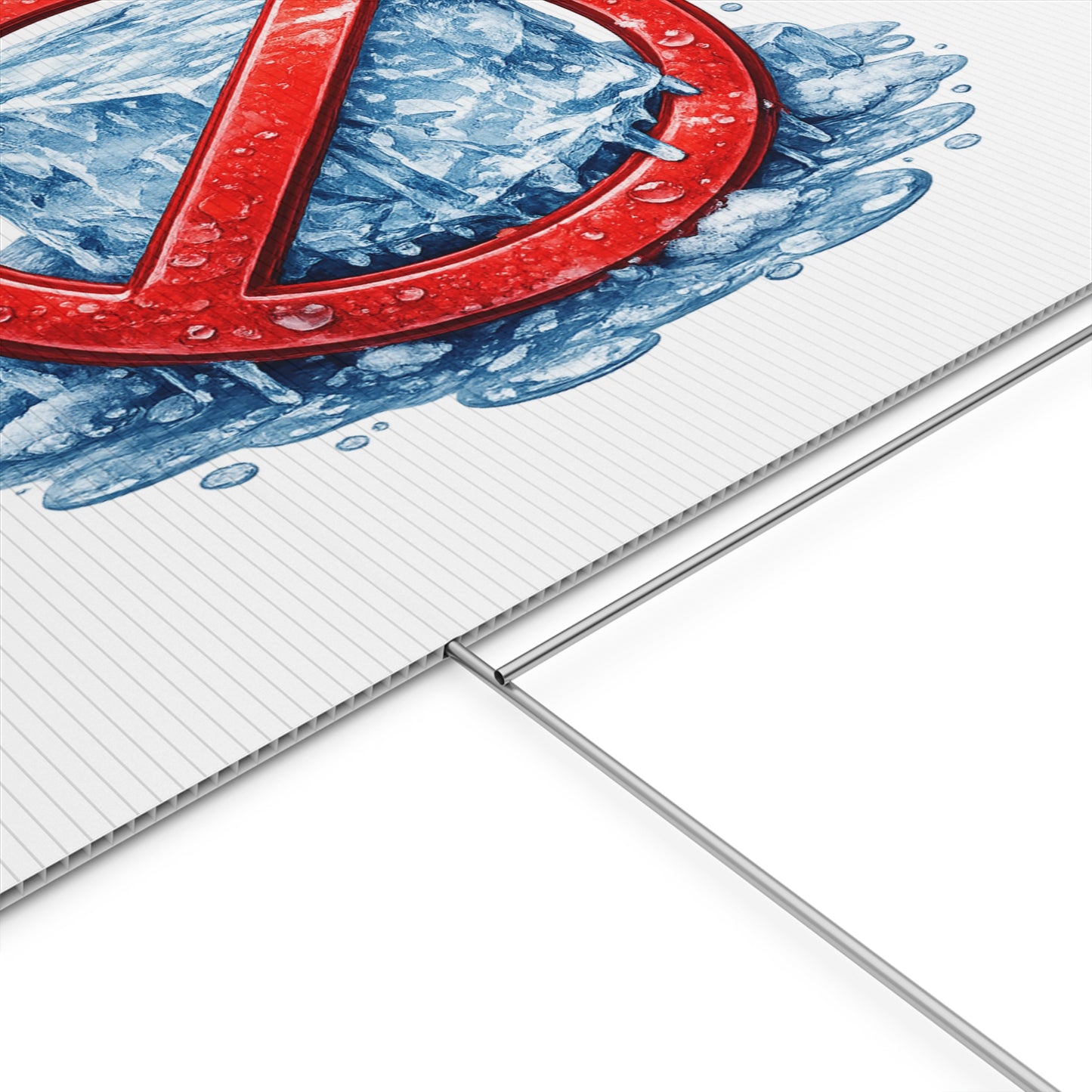 No Ice Yard Sign – Funny Anti-Ice Lawn Sign