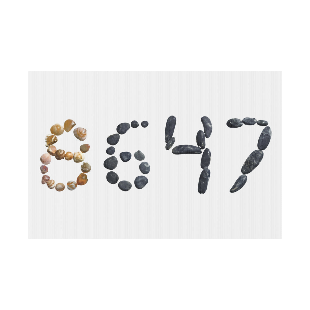 8647 seashells yard sign