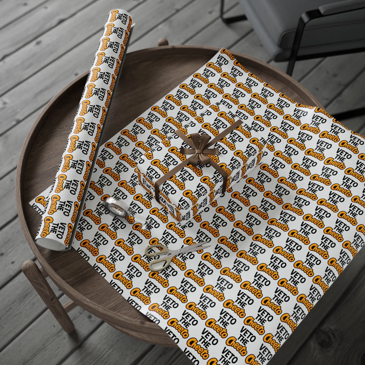 Veto the Cheeto Wrapping Paper – Wrap It in Rebellion