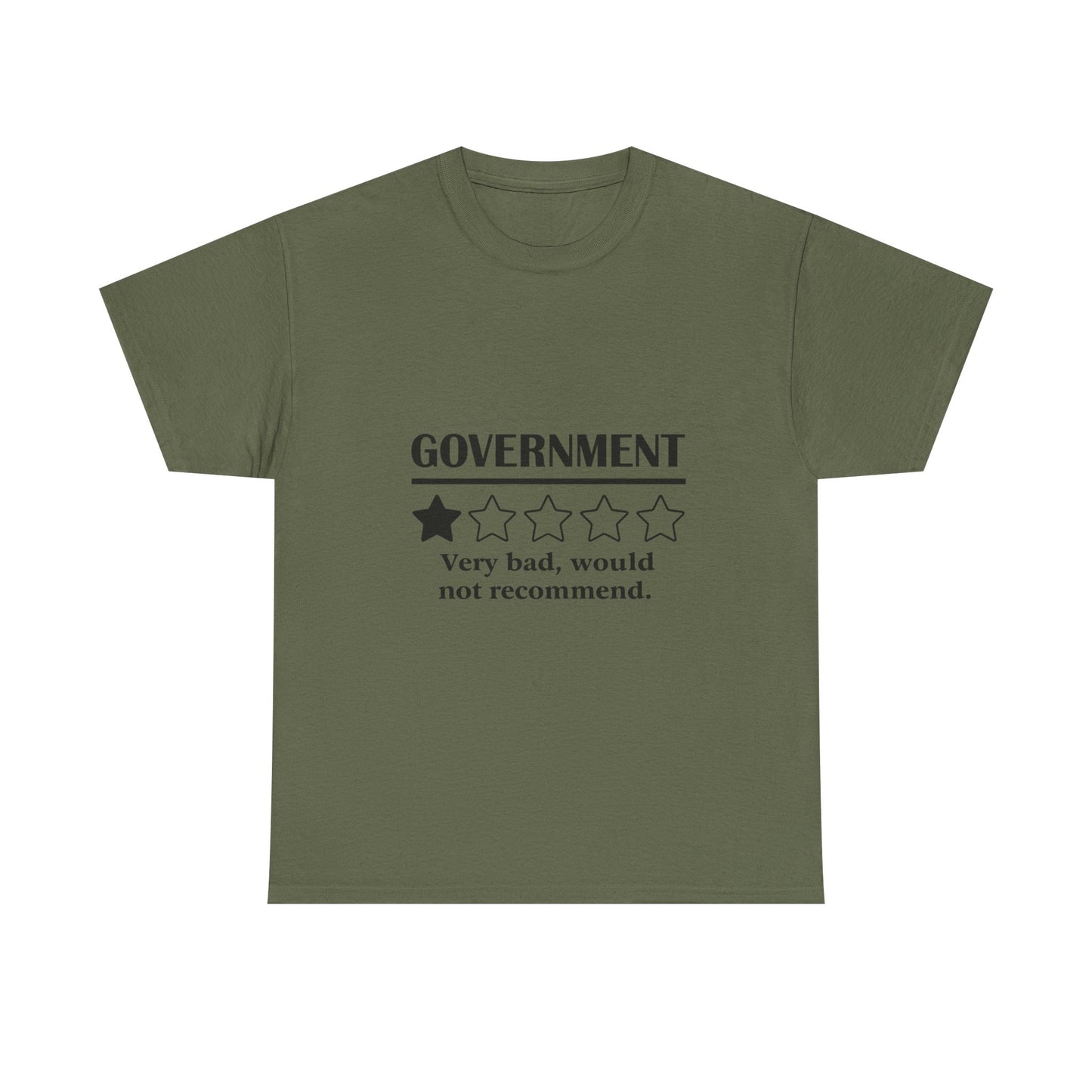 Government 1 of 5 Stars Would Not Recommend