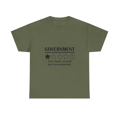 Government 1 of 5 Stars Would Not Recommend