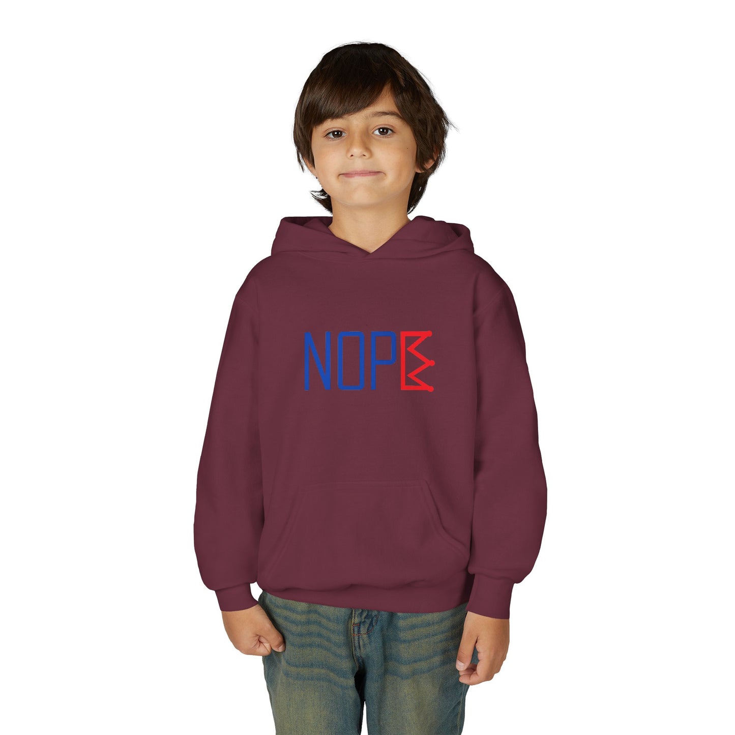 NOPE Crown Youth Hoodie – Born to Question
