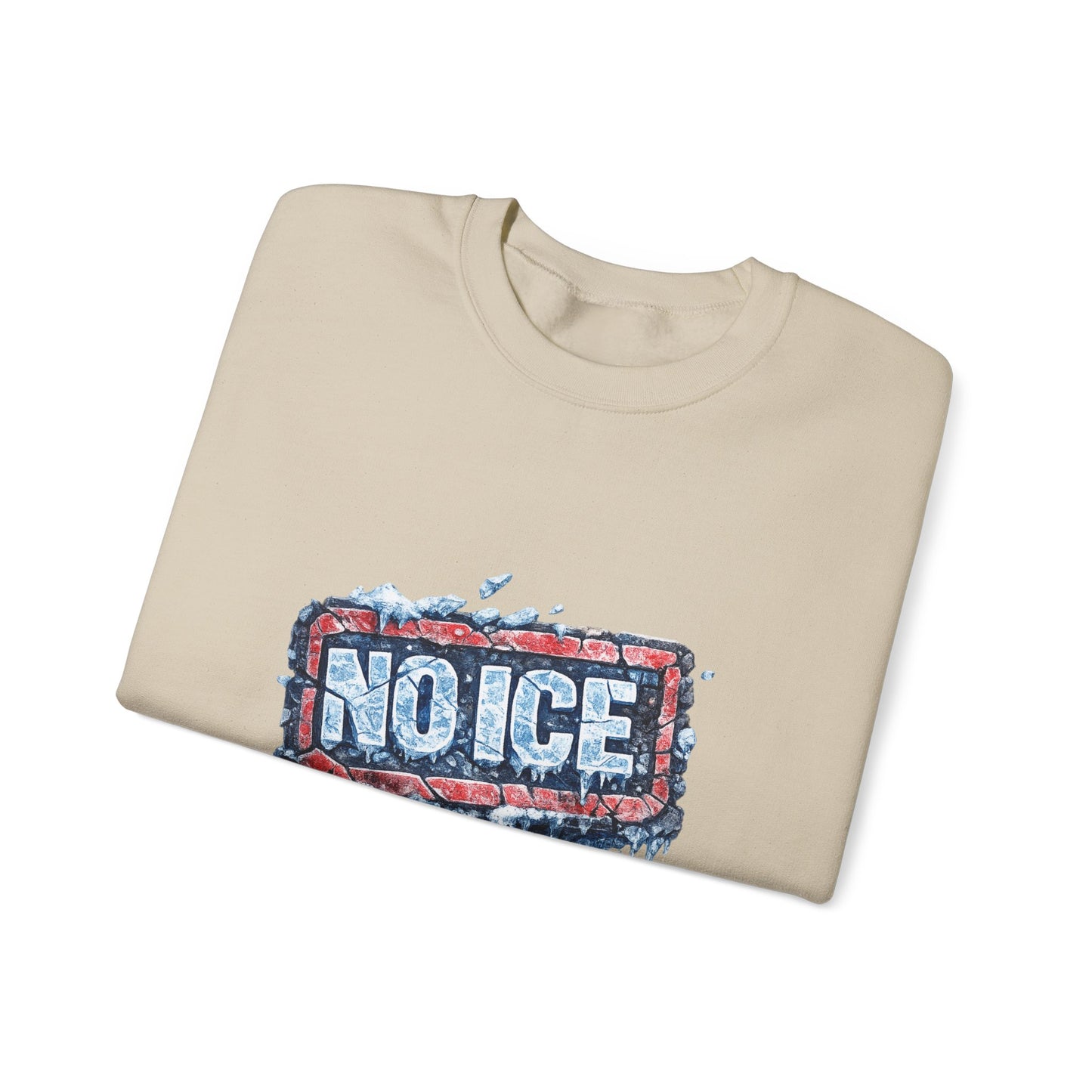 "NO ICE" Icy Graffiti Design Sweatshirt