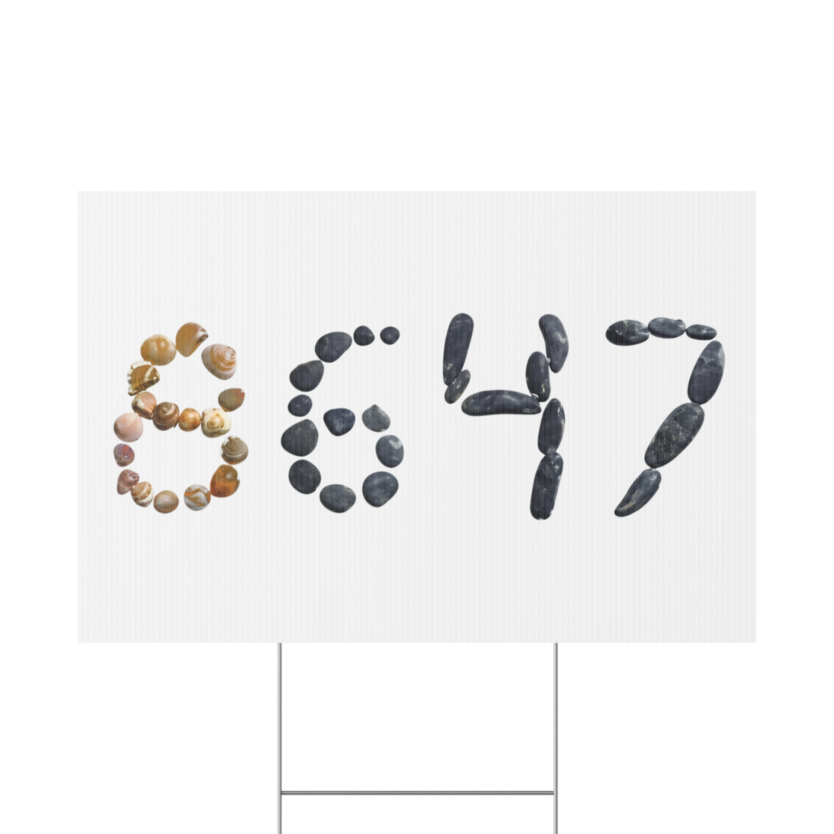 8647 seashells yard sign