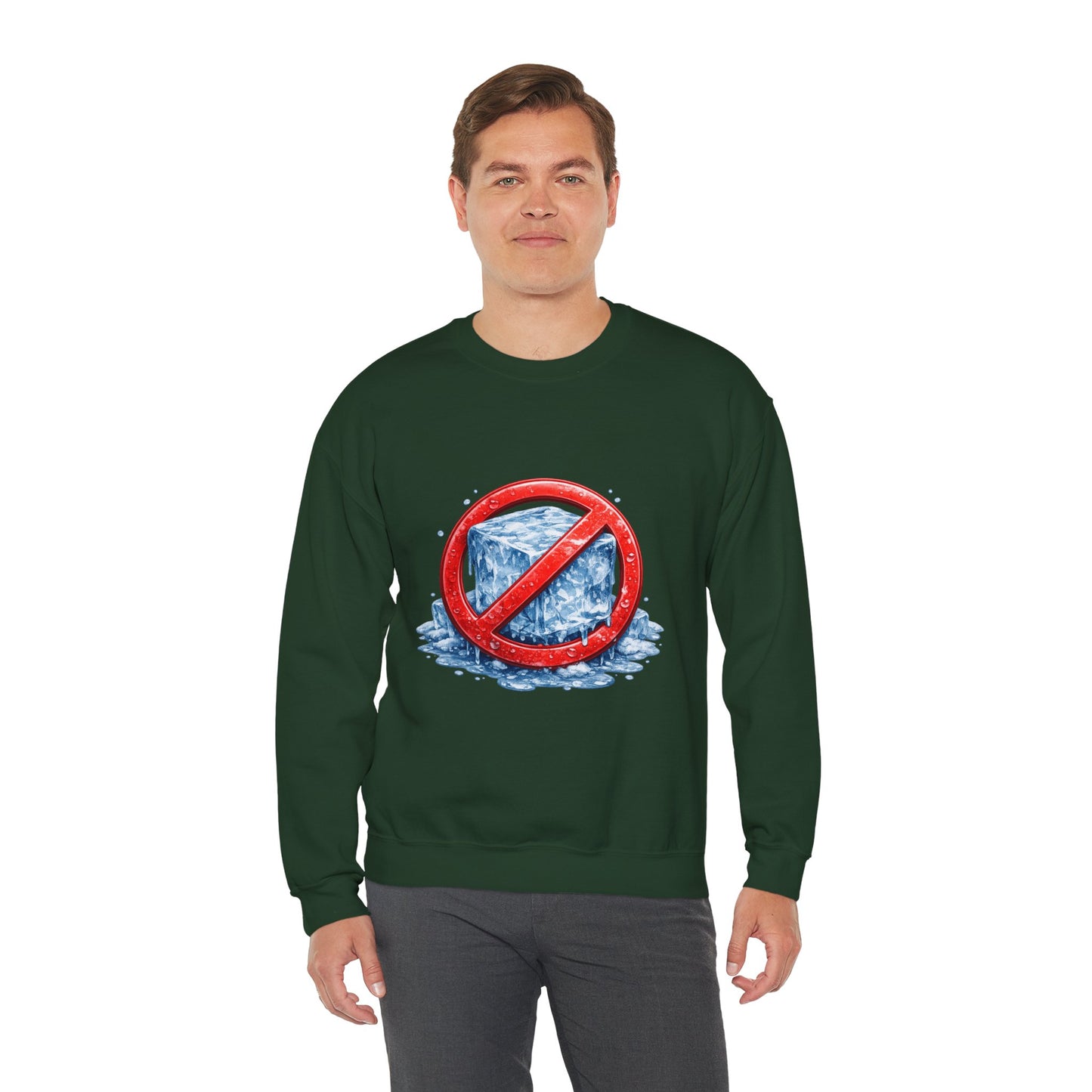 No ICE Crewneck Sweatshirt – Anti-Ice Graphic Pullover