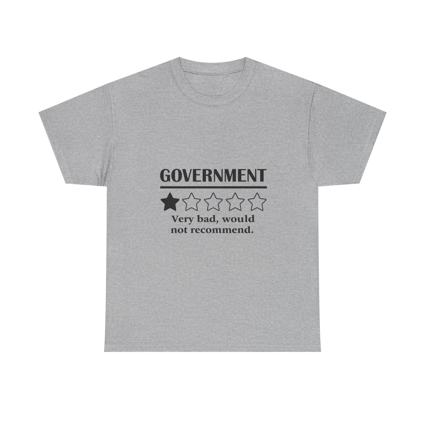 Government 1 of 5 Stars Would Not Recommend