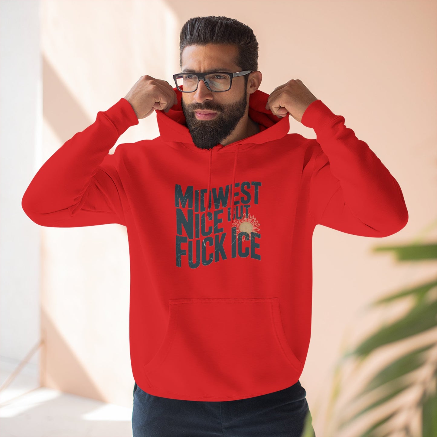 Midwest Nice But Fuck Ice Hoodie