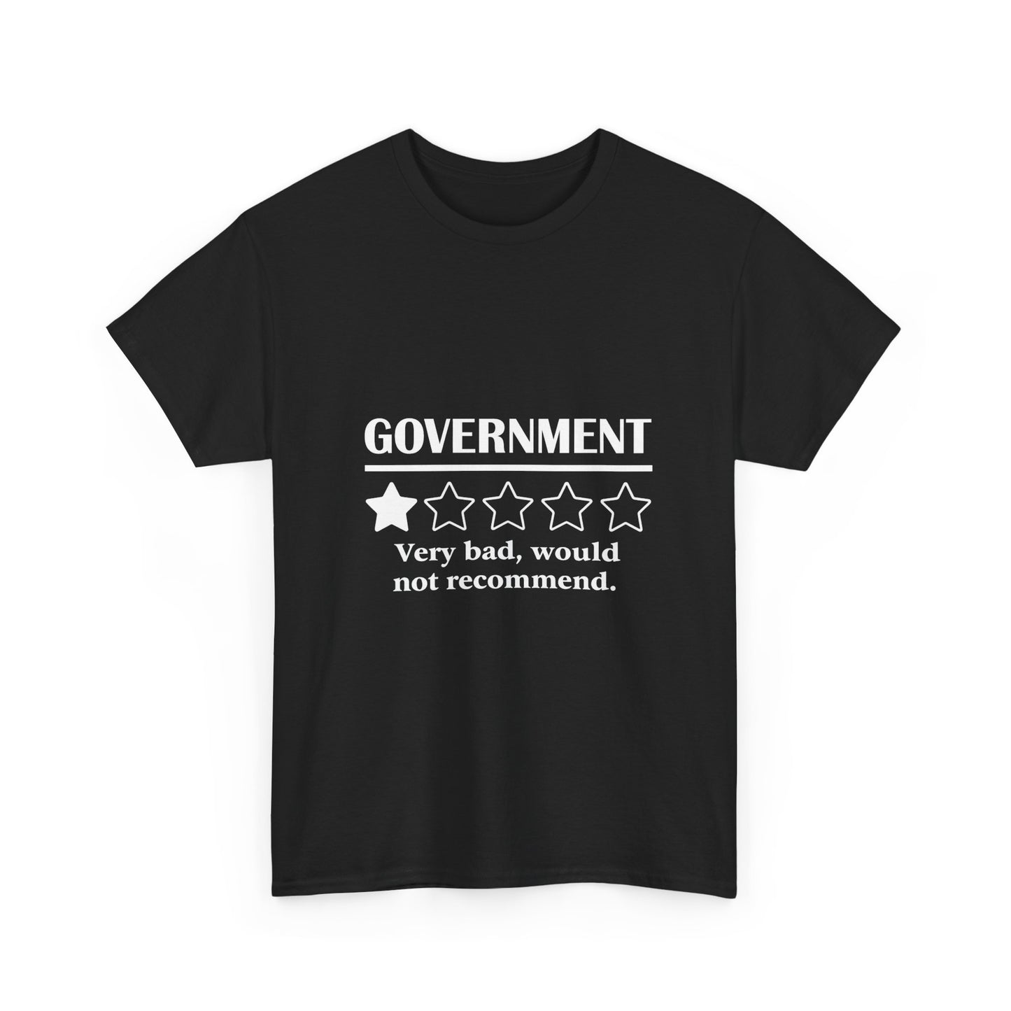 Government 1 of 5 Stars Would Not Recommend
