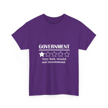 Government 1 of 5 Stars Would Not Recommend