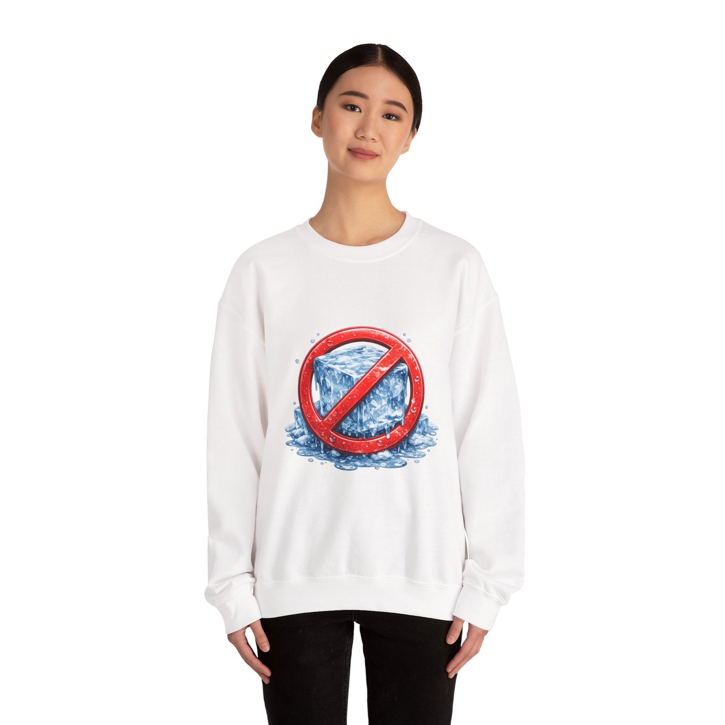 No ICE Crewneck Sweatshirt – Anti-Ice Graphic Pullover