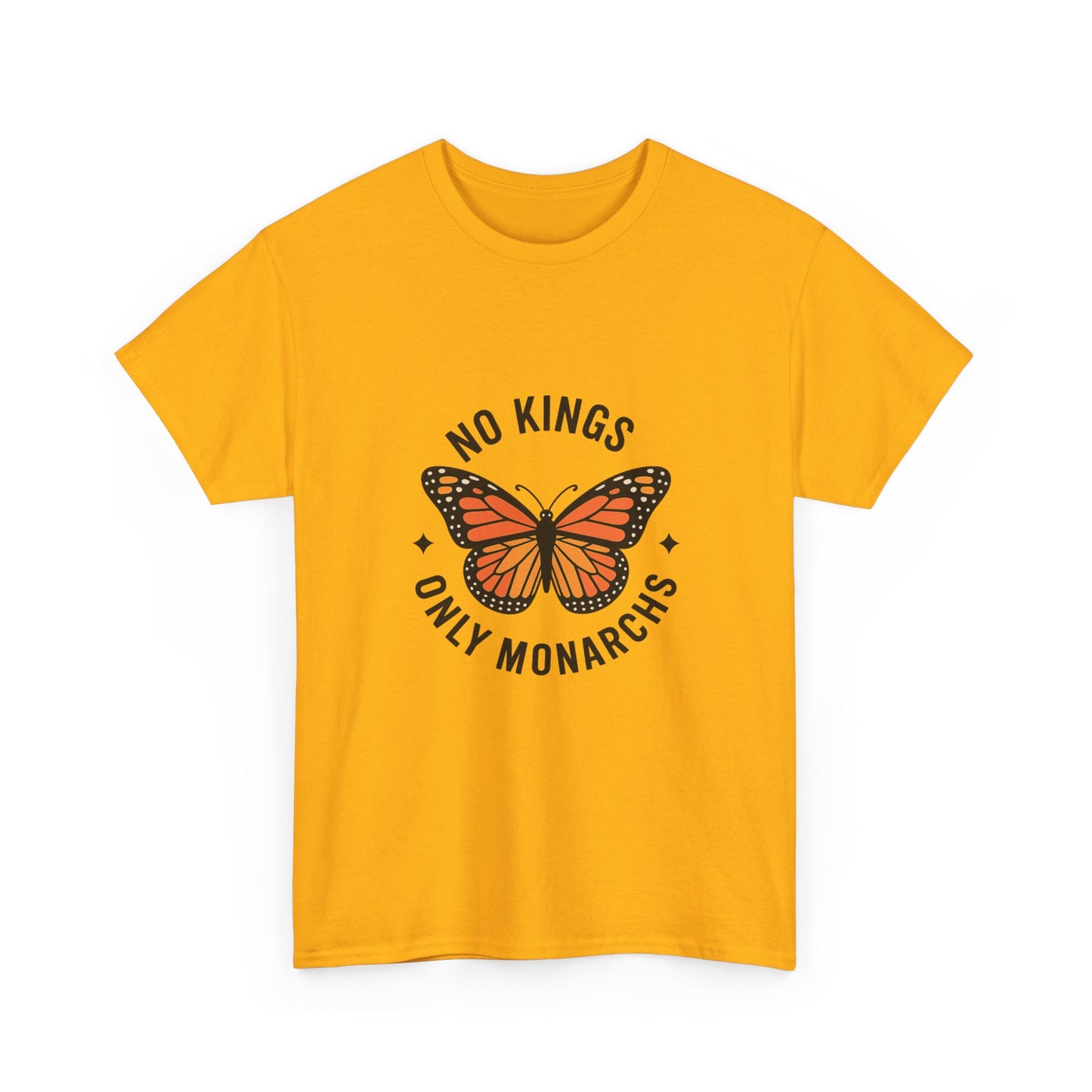 No Kings Only Monarchs Shirt, Casual Wear, Gift for Nature Lovers, Fun Tee, Eco-Friendly Apparel