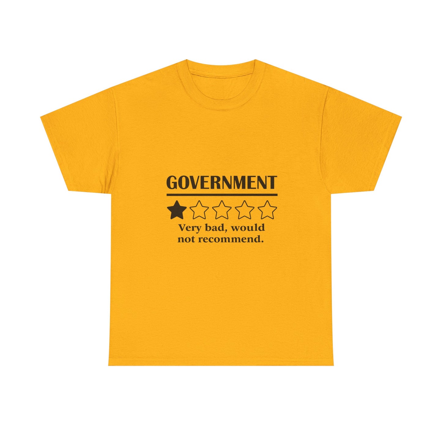 Government 1 of 5 Stars Would Not Recommend