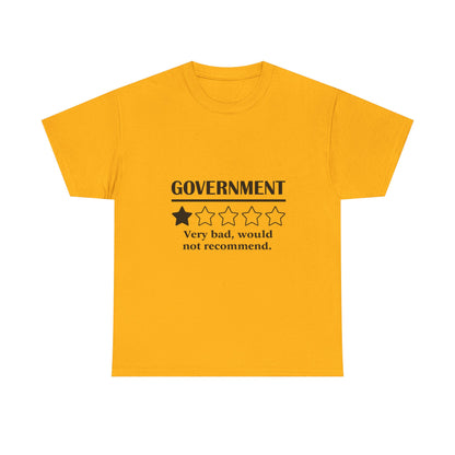 Government 1 of 5 Stars Would Not Recommend