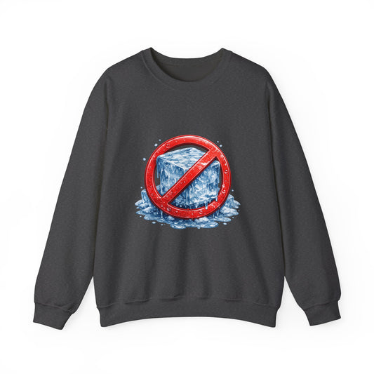 No ICE Crewneck Sweatshirt – Anti-Ice Graphic Pullover – Protest Shirt | No Kings Store