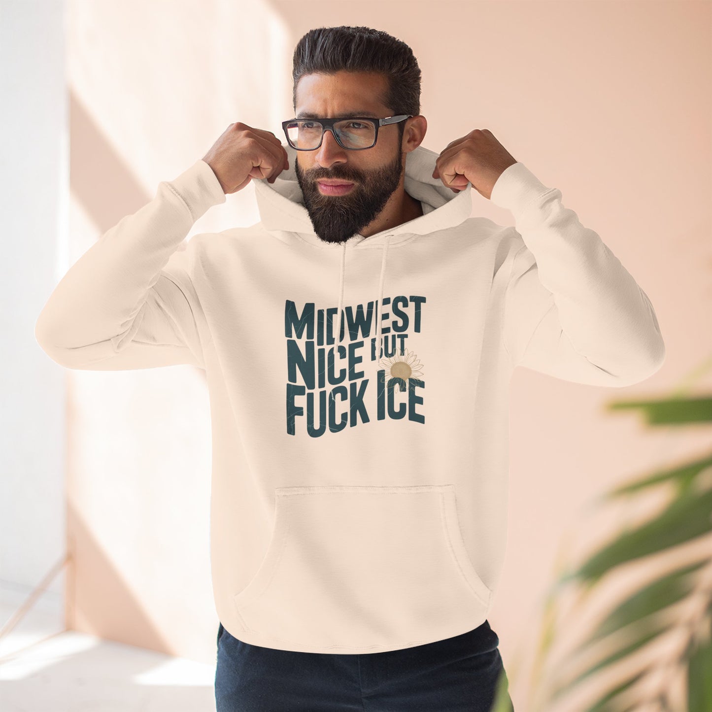 Midwest Nice But Fuck Ice Hoodie