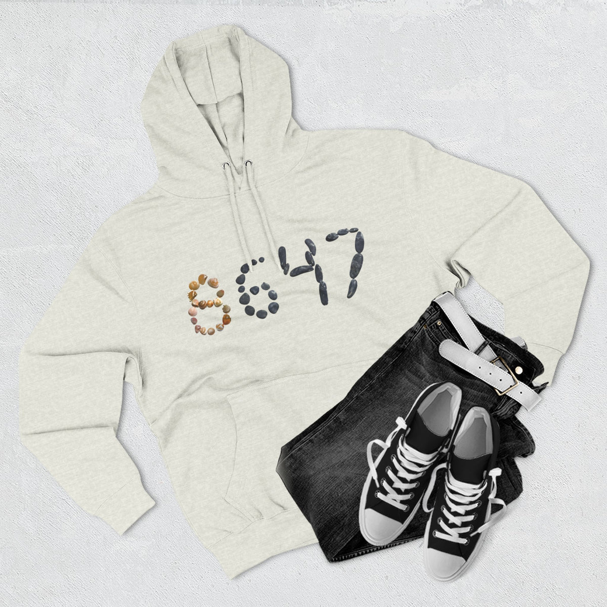 8647 seashell hoodie