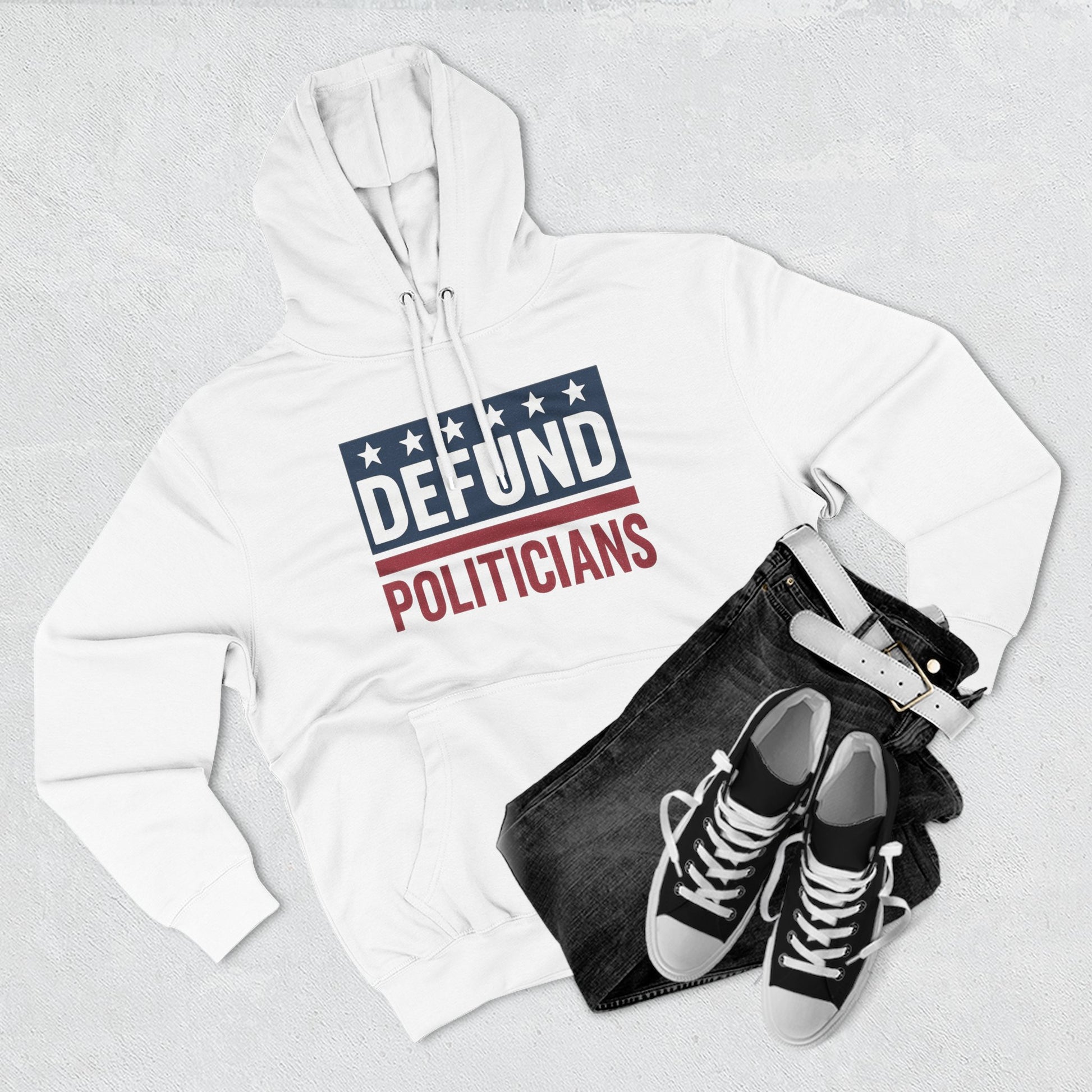 Defund Politicians Hoodie - protest hoodie from No Kings Store