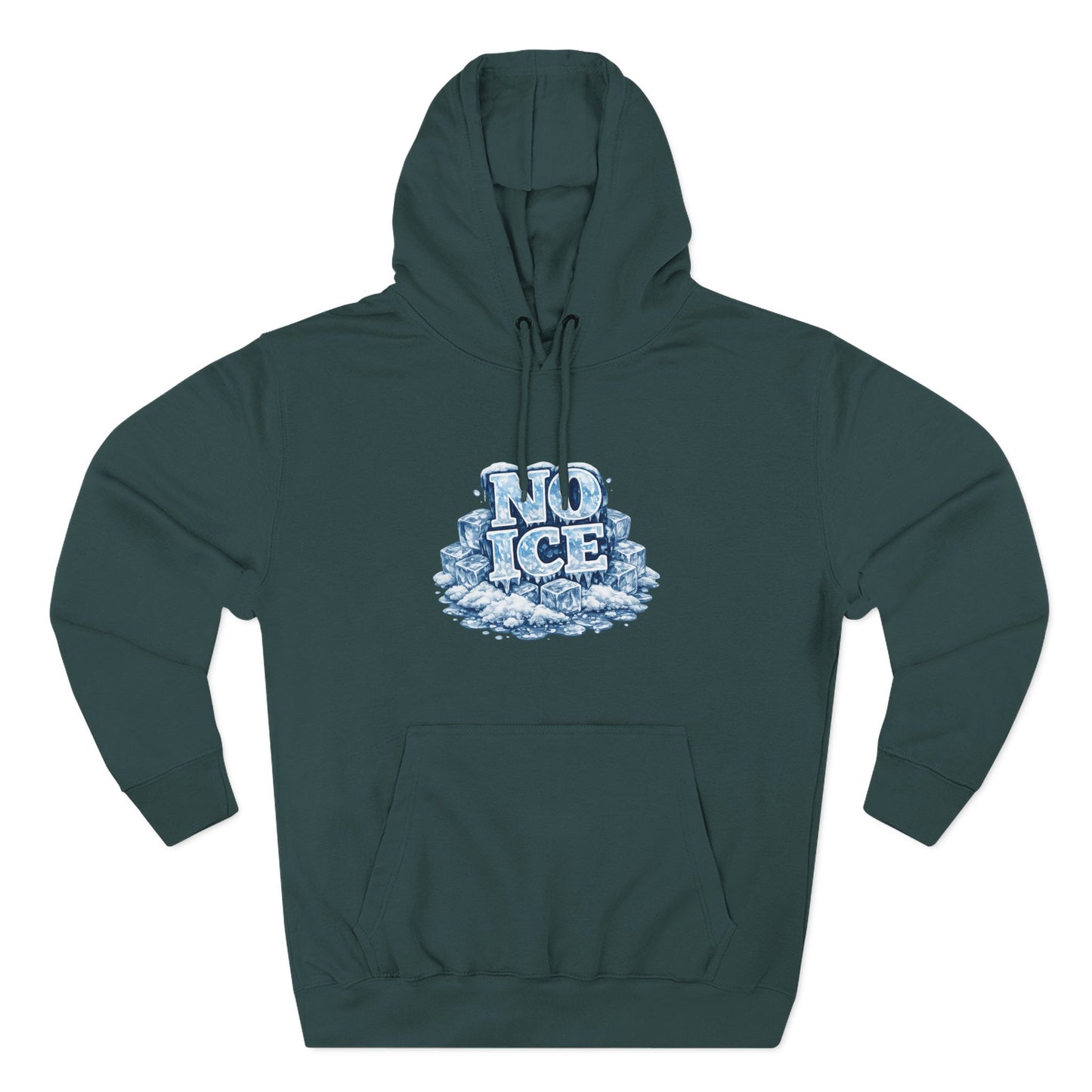 No ICE Graphic Hoodie — Funny Winter Climate Change Sweatshirt