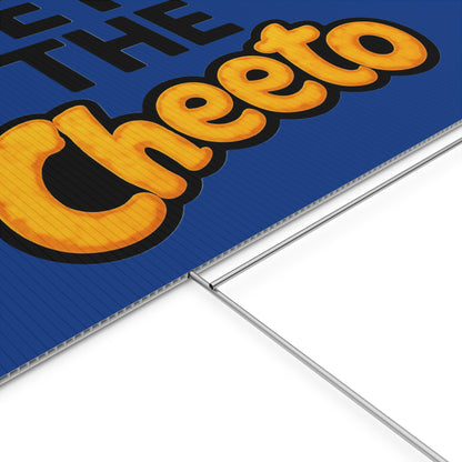 Dark Blue Veto the Cheeto Yard Sign