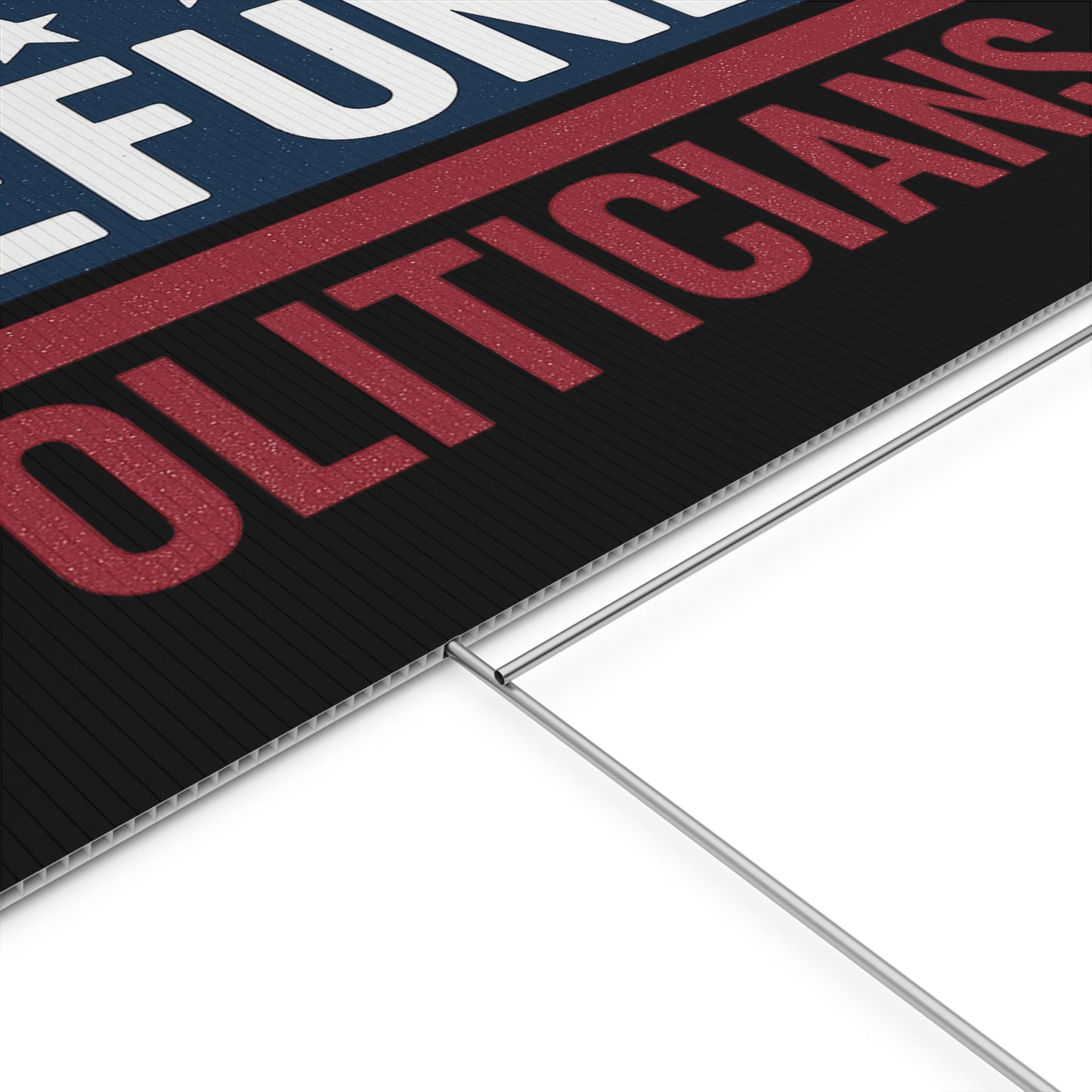 Black Defund Politicians yard sign
